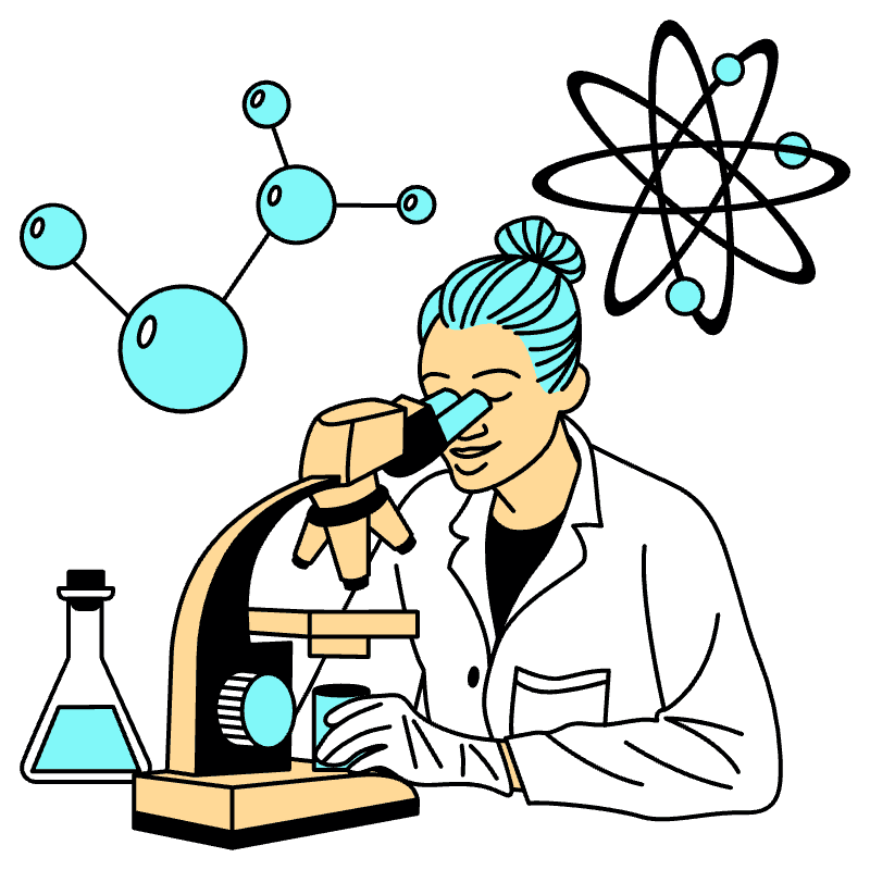 Scientist Illustration from London Set