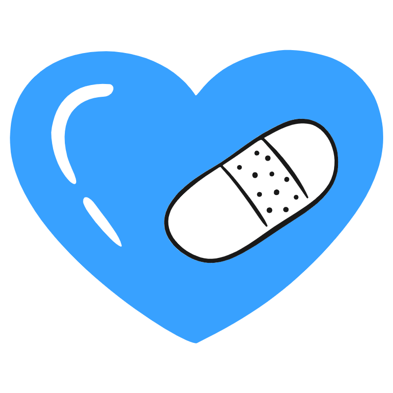 Bandaid On Heart Illustration from Brooklyn Set