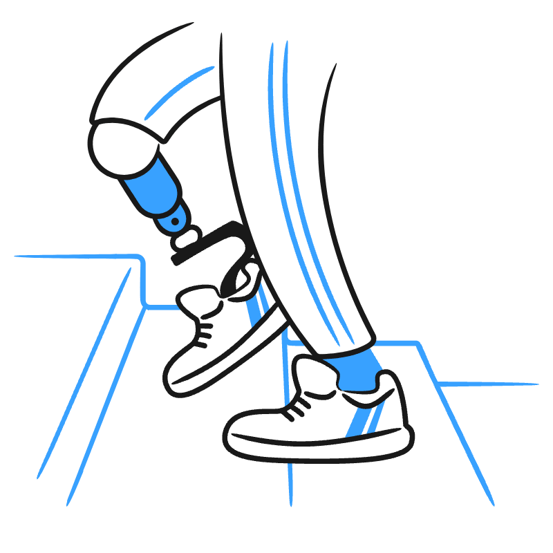 Climbing Stairs 1 Illustration from Brooklyn Set