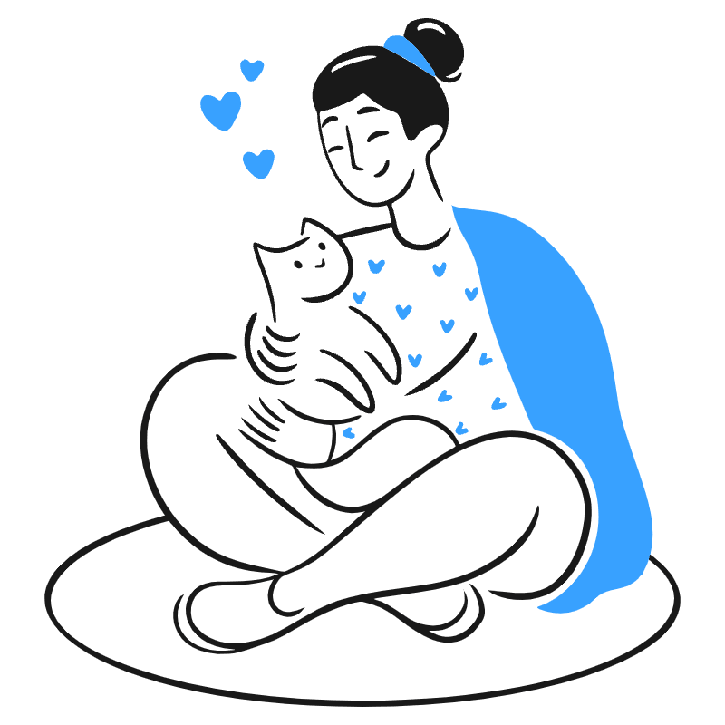 Comfort Cat Illustration from Brooklyn Set