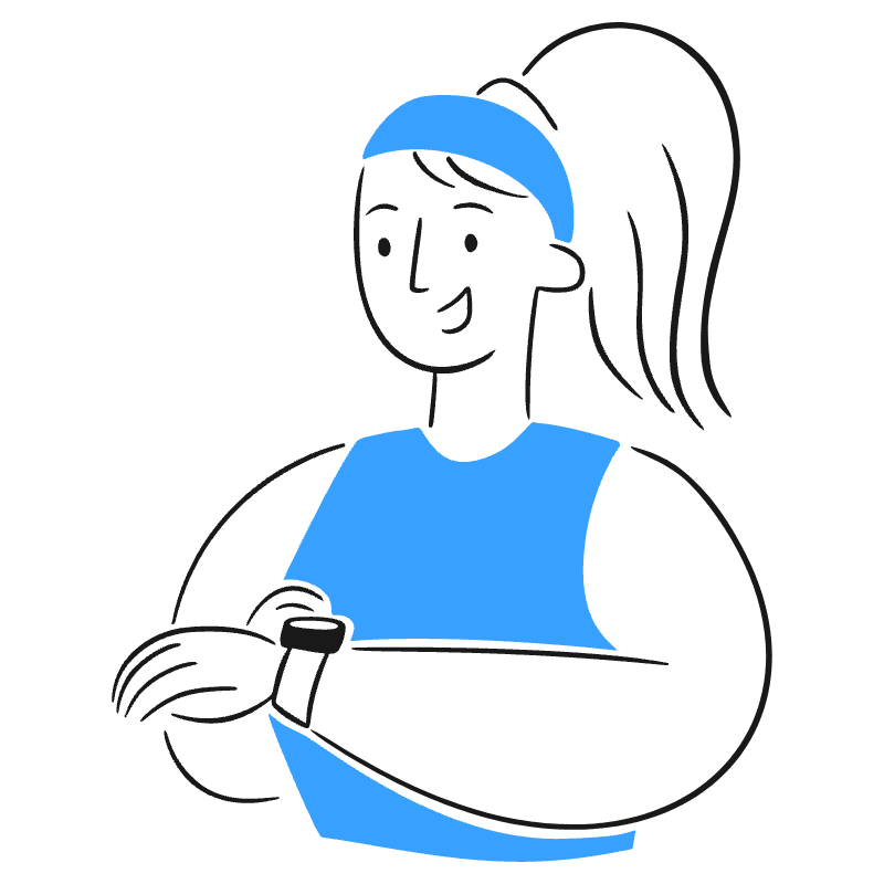Fitness App Illustration from Brooklyn Set