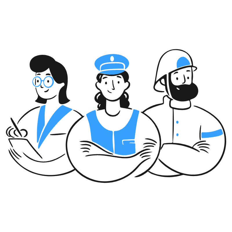 Frontline Worker Illustration from Brooklyn Set