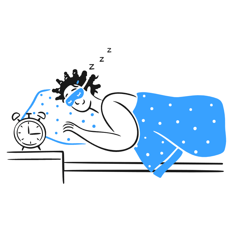 Getting Enough Sleep Illustration from Brooklyn Set