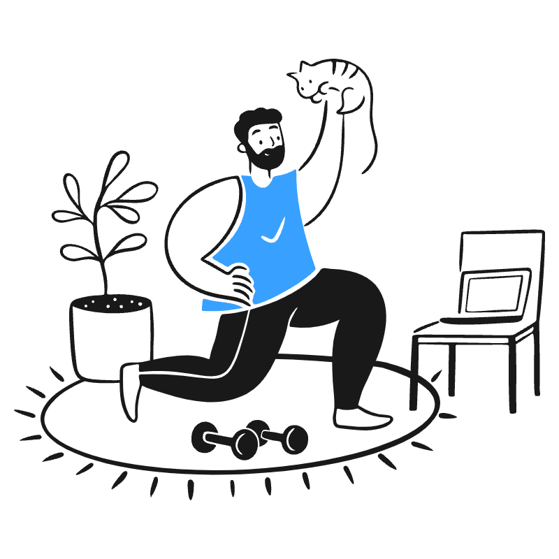 Home Gym 1 Illustration from Brooklyn Set