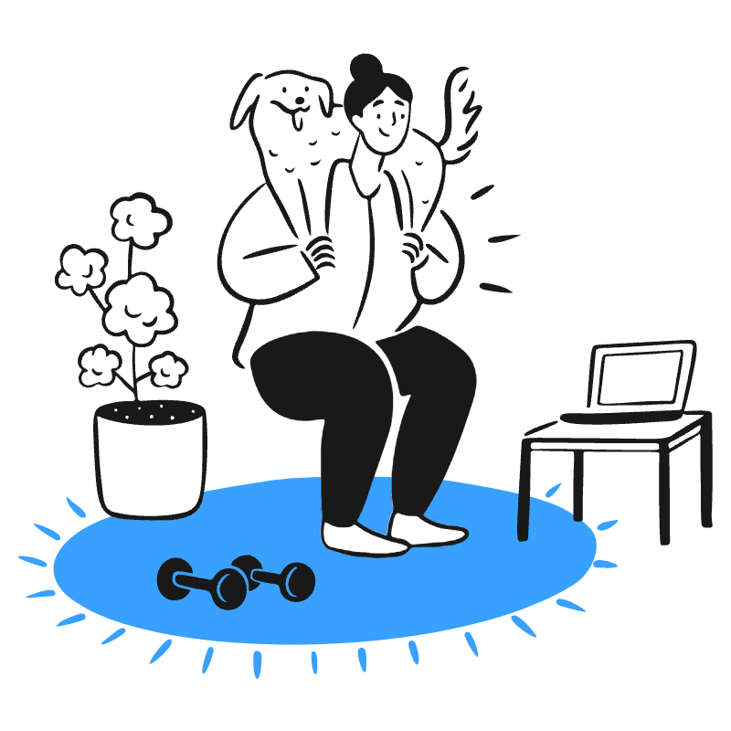 Home Gym 2 Illustration from Brooklyn Set