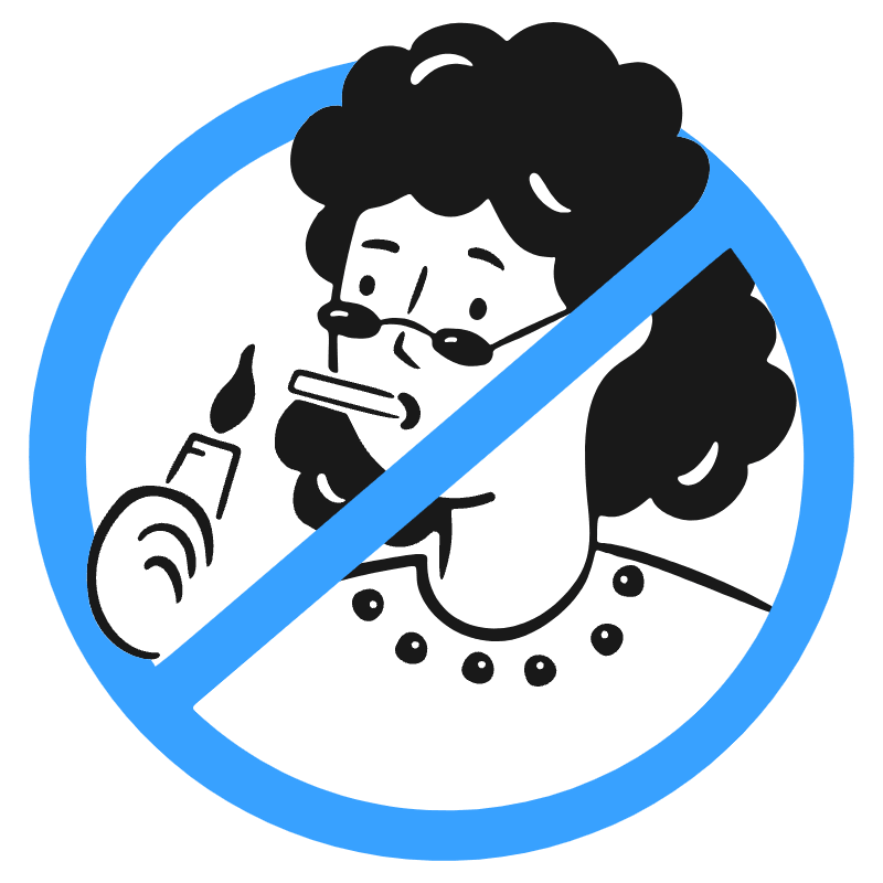 No Smoking 2 Illustration from Brooklyn Set