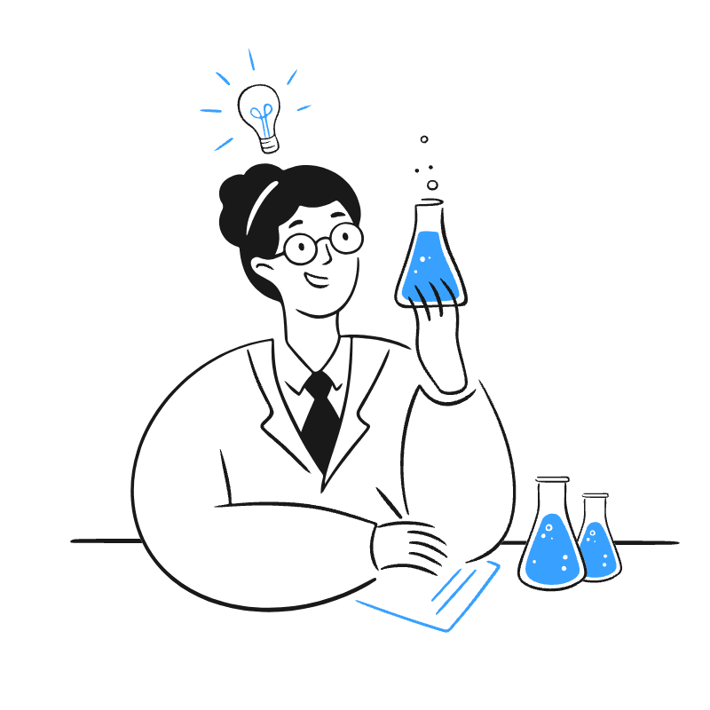 Scientist Illustration from Brooklyn Set