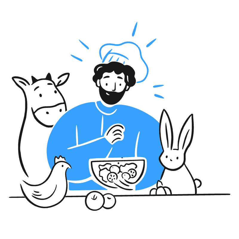 Vegan Cuisine Illustration from Brooklyn Set