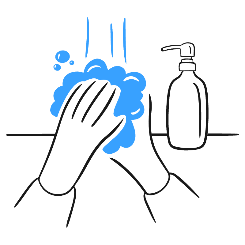 Washing Hands Illustration from Brooklyn Set