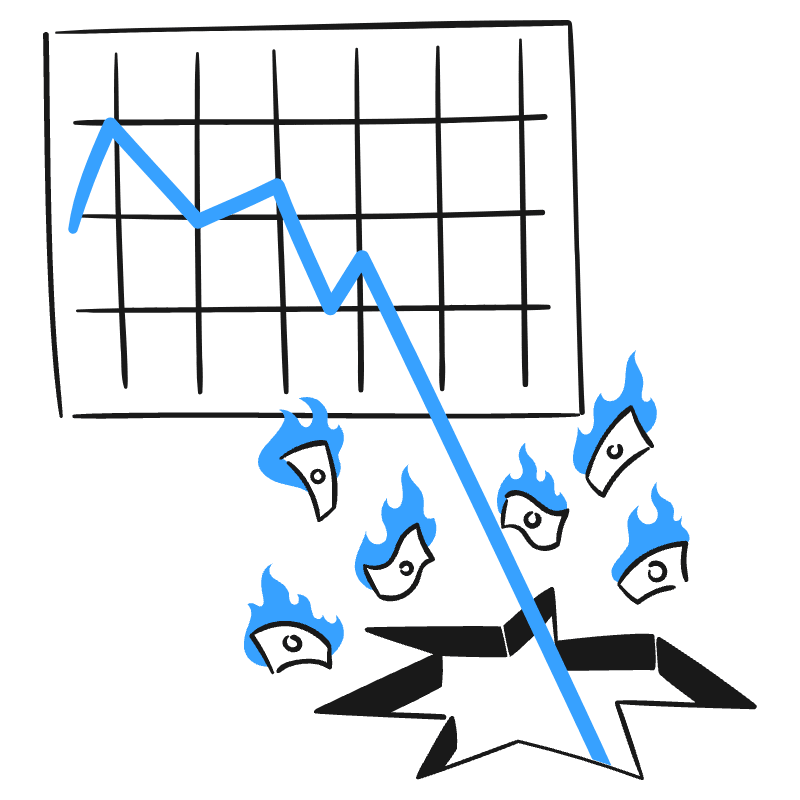 Business Graph Collapsing 3 Illustration from Brooklyn Set
