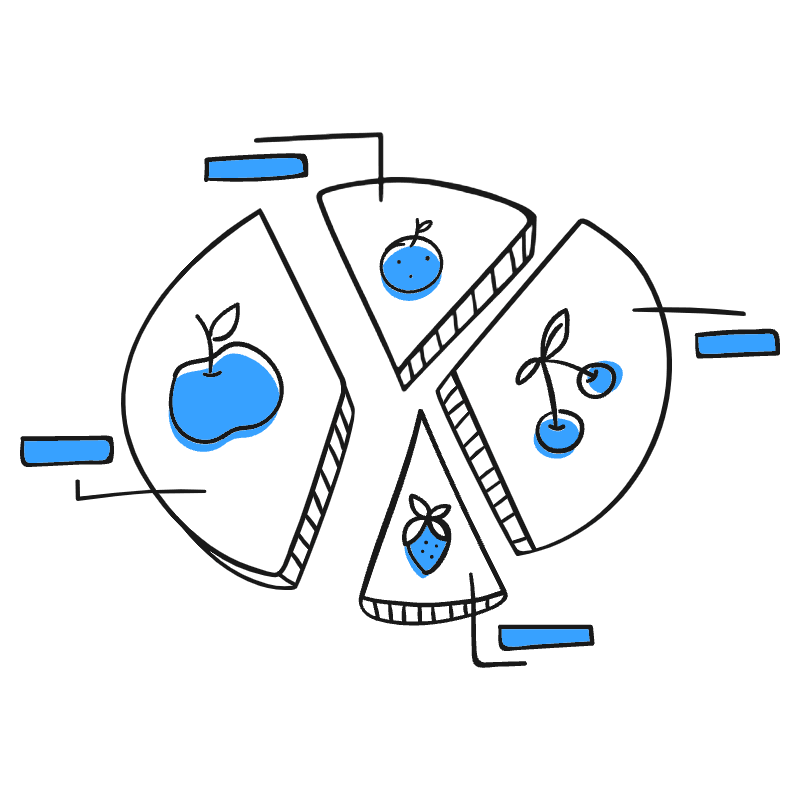 Pie And Charts 2 Illustration from Brooklyn Set