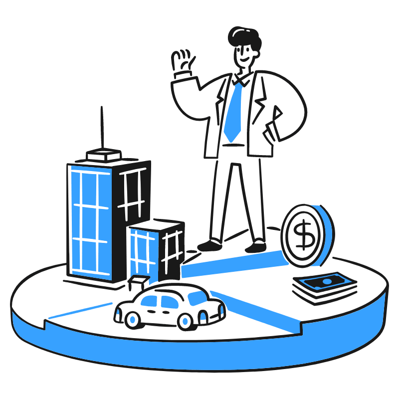 Pie And Charts 3 Illustration from Brooklyn Set