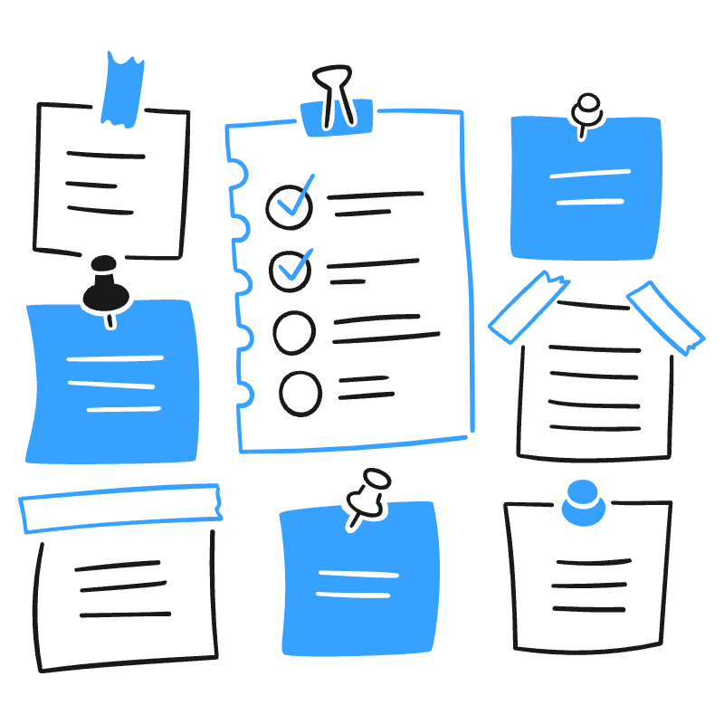 Post It 2 Illustration from Brooklyn Set