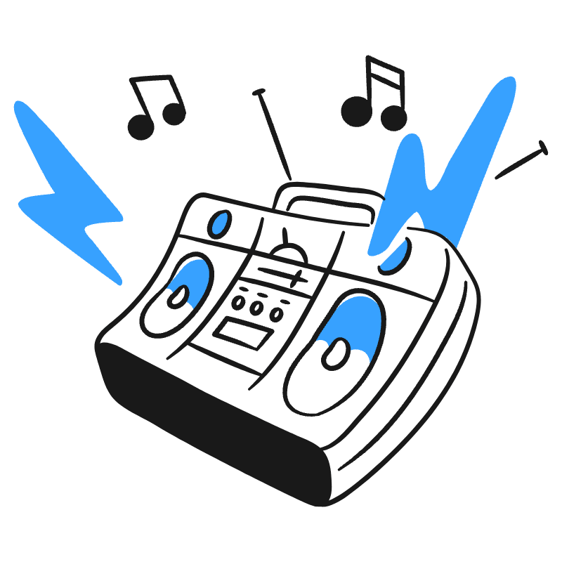 Boombox 2 Illustration from Brooklyn Set