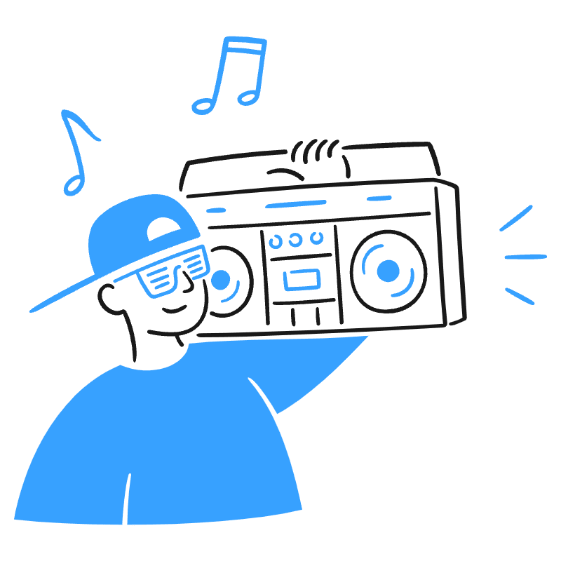 Boombox 3 Illustration from Brooklyn Set