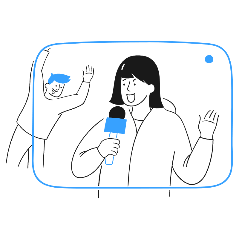 Live Broadcast 1 Illustration from Brooklyn Set