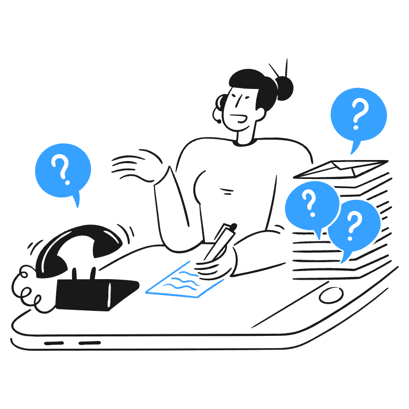 Digital Customer Service 3 Illustration from Brooklyn Set