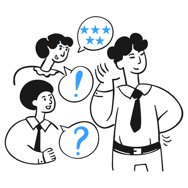 Listening To Feedback 1 Illustration from Brooklyn Set