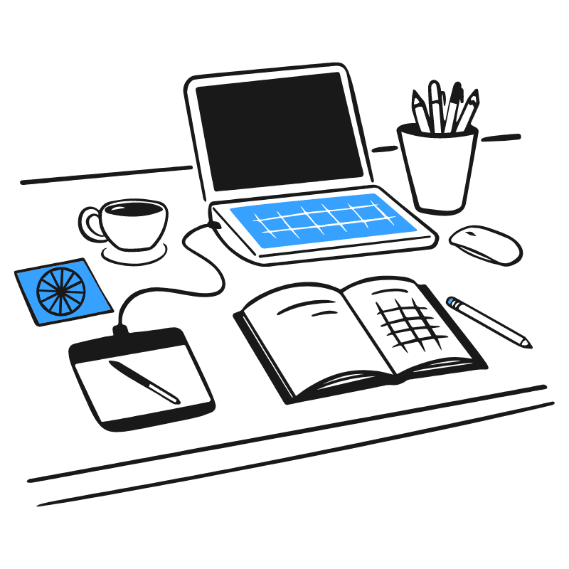 Designer Desk 2 Illustration from Brooklyn Set