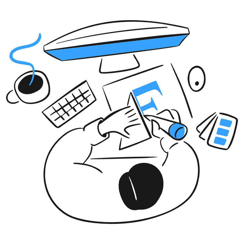 Designer Working 3 Illustration from Brooklyn Set