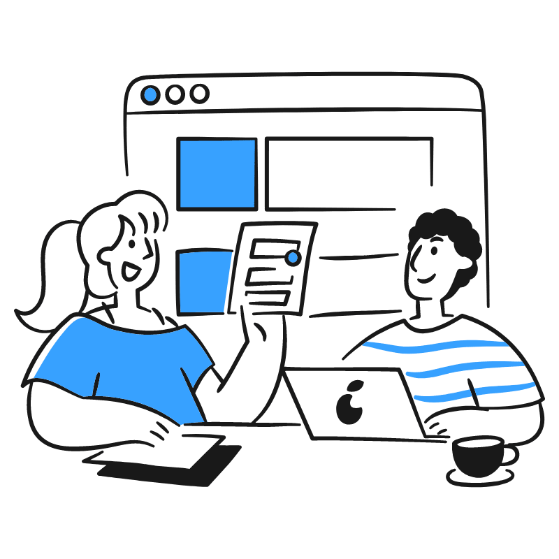 Designing A Website 2 Illustration from Brooklyn Set