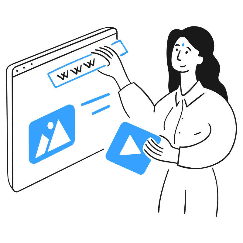 Designing A Website 3 Illustration from Brooklyn Set