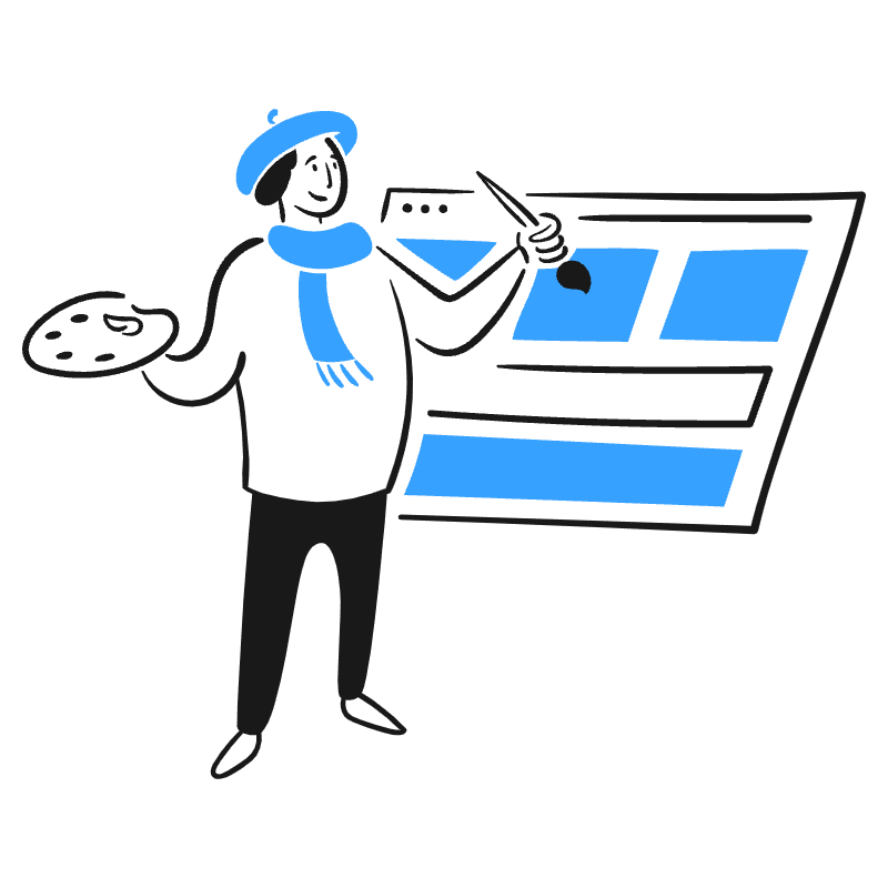 Designing A Website 4 Illustration from Brooklyn Set