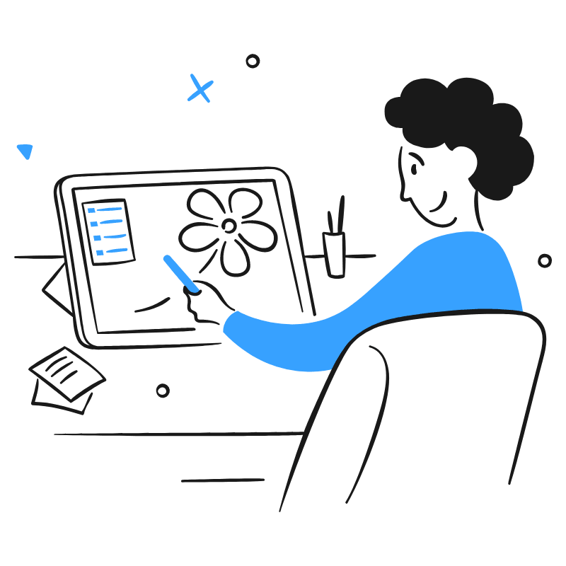 Illustrator Drawing With Ipad 4 Illustration from Brooklyn Set