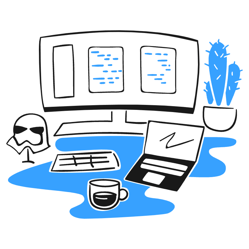 Developer Desk 2 Illustration from Brooklyn Set