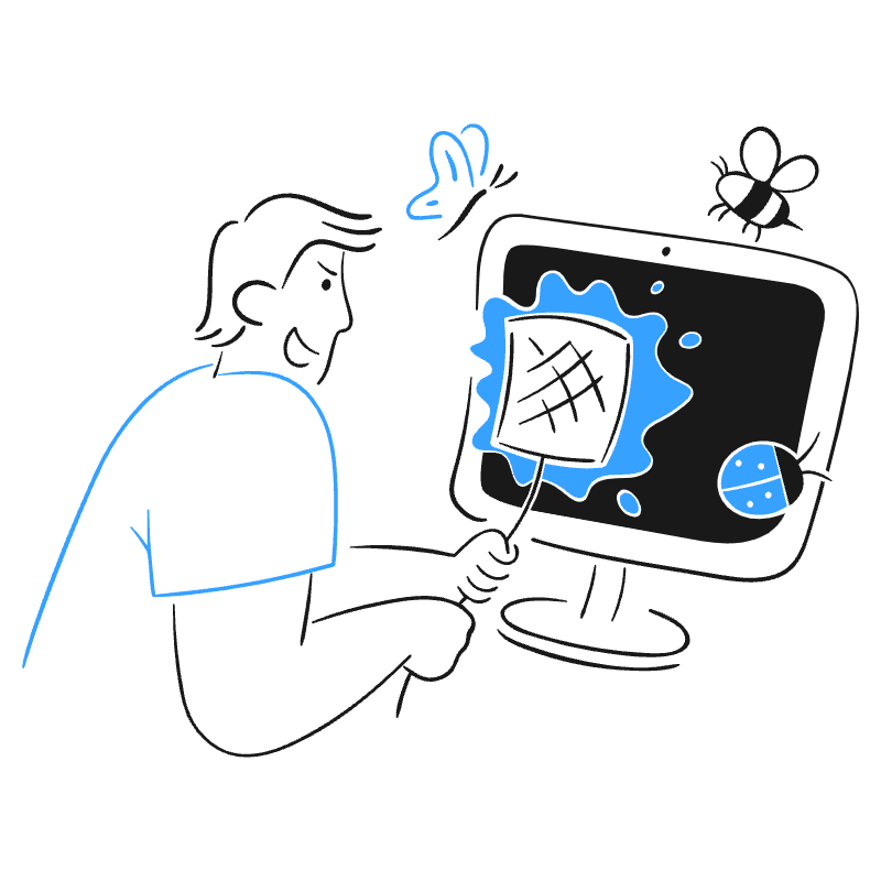 Fixing Bugs 1 Illustration from Brooklyn Set