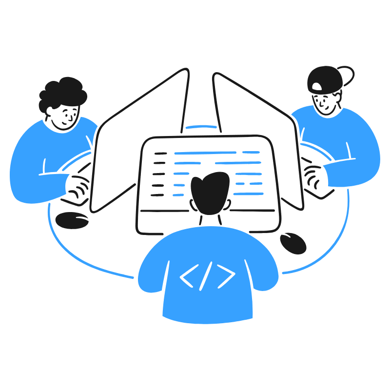 Team Coding 2 Illustration from Brooklyn Set