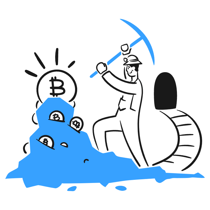 Bitcoin Mining 2 Illustration from Brooklyn Set