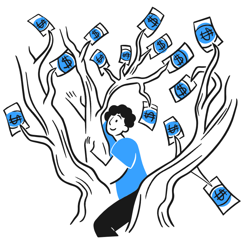 Money Growing On Trees 1 Illustration from Brooklyn Set