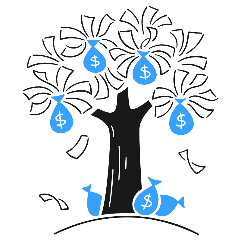 Money Growing On Trees 2 Illustration from Brooklyn Set