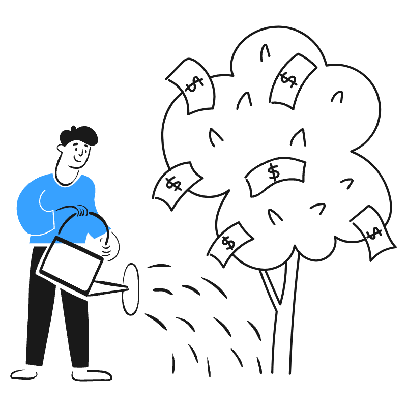 Money Growing On Trees 3 Illustration from Brooklyn Set