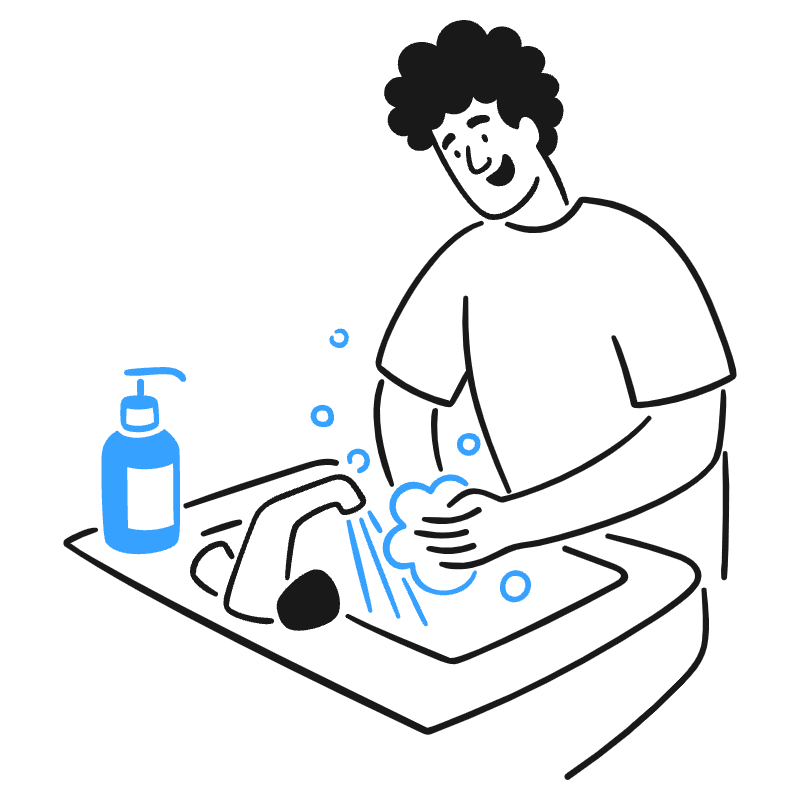 Wash Hands 1 Illustration from Brooklyn Set