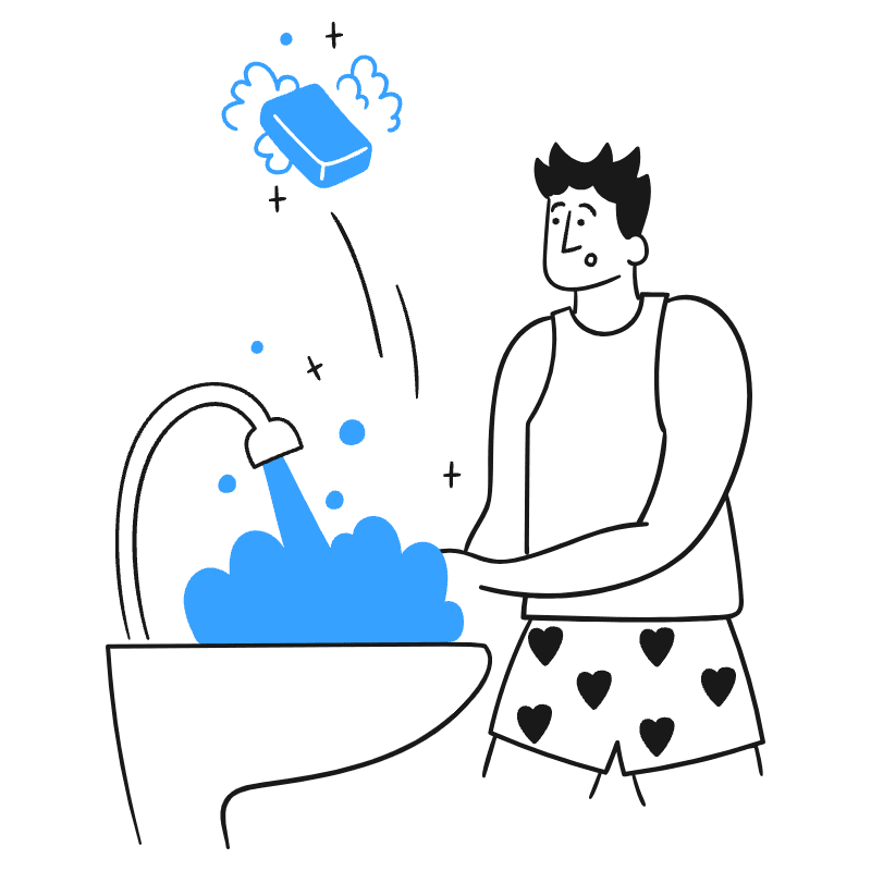 Wash Hands 2 Illustration from Brooklyn Set