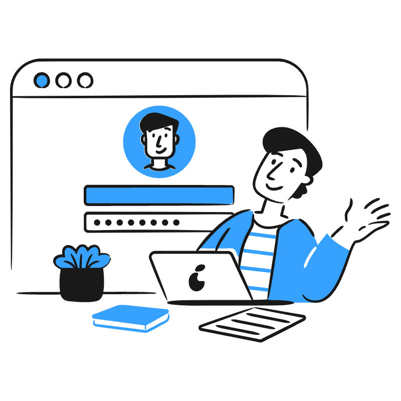 Enter Password 2 Illustration from Brooklyn Set