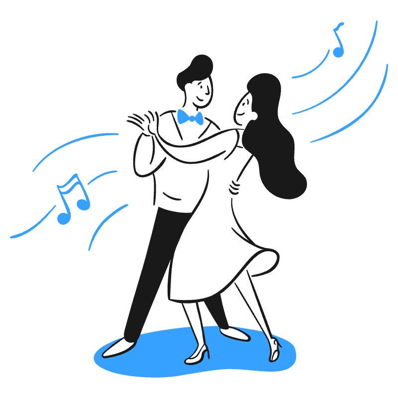 Dance 3 Illustration from Brooklyn Set