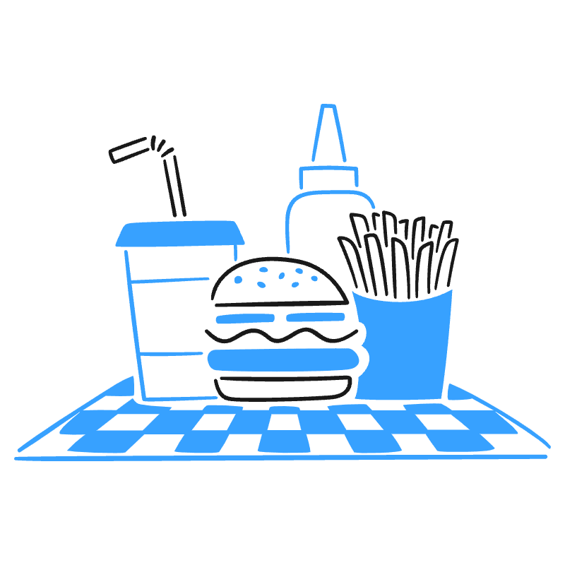 FAST FOOD 2 Illustration from Brooklyn Set