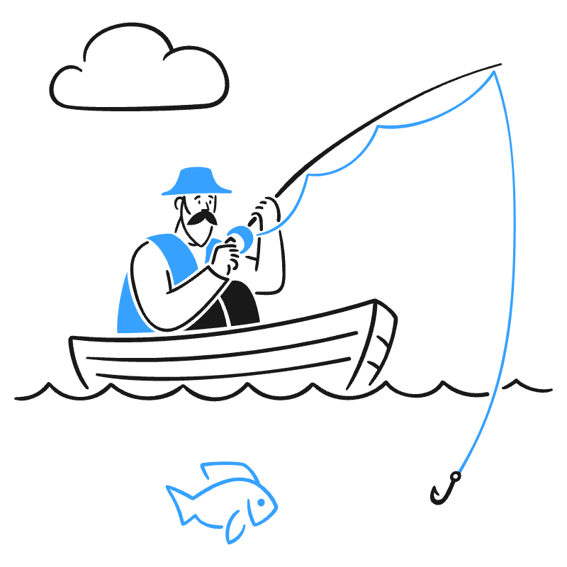 Fishing 1 Illustration from Brooklyn Set