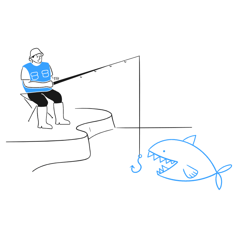 Fishing 3 Illustration from Brooklyn Set