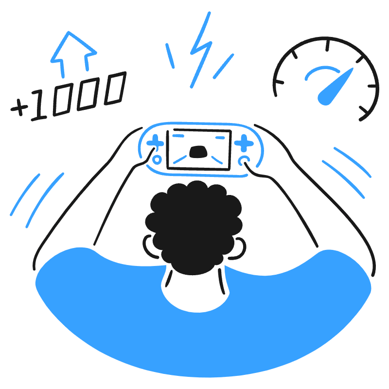Gaming On Portable Consoles 3 Illustration from Brooklyn Set