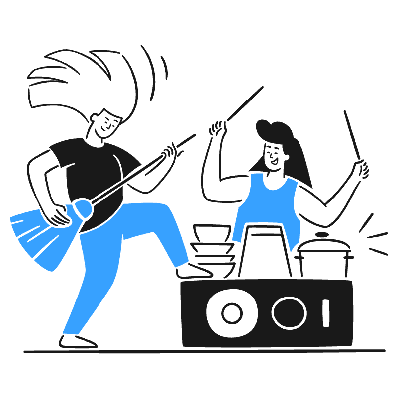 Party 1 Illustration from Brooklyn Set