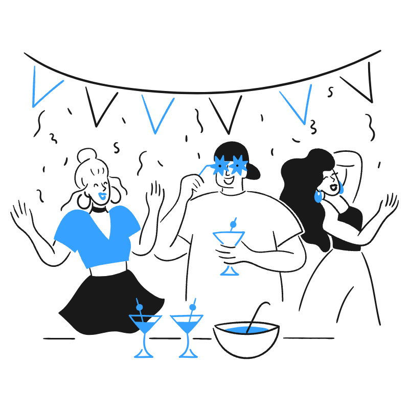 Party 2 Illustration from Brooklyn Set