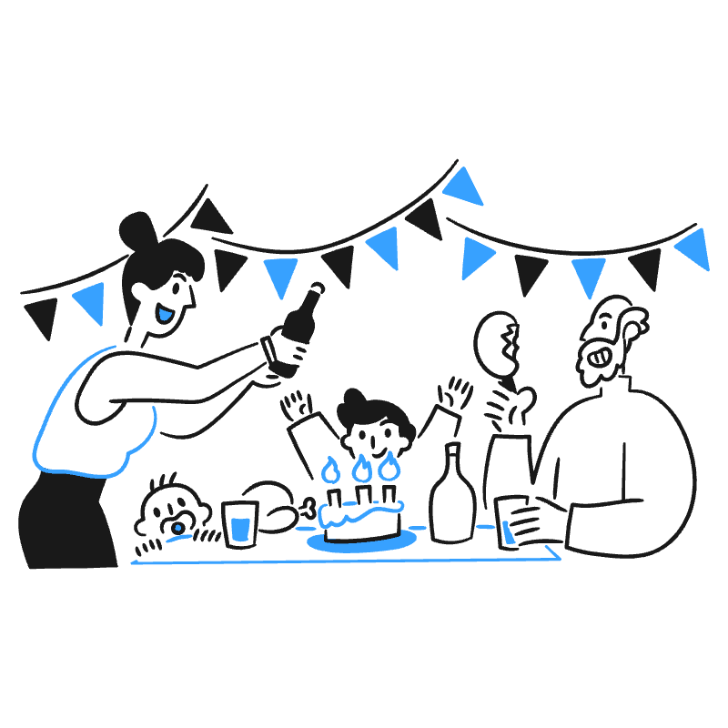 Party 3 Illustration from Brooklyn Set