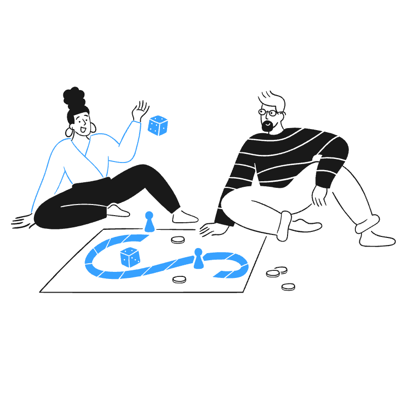 Playing Games 4 Illustration from Brooklyn Set