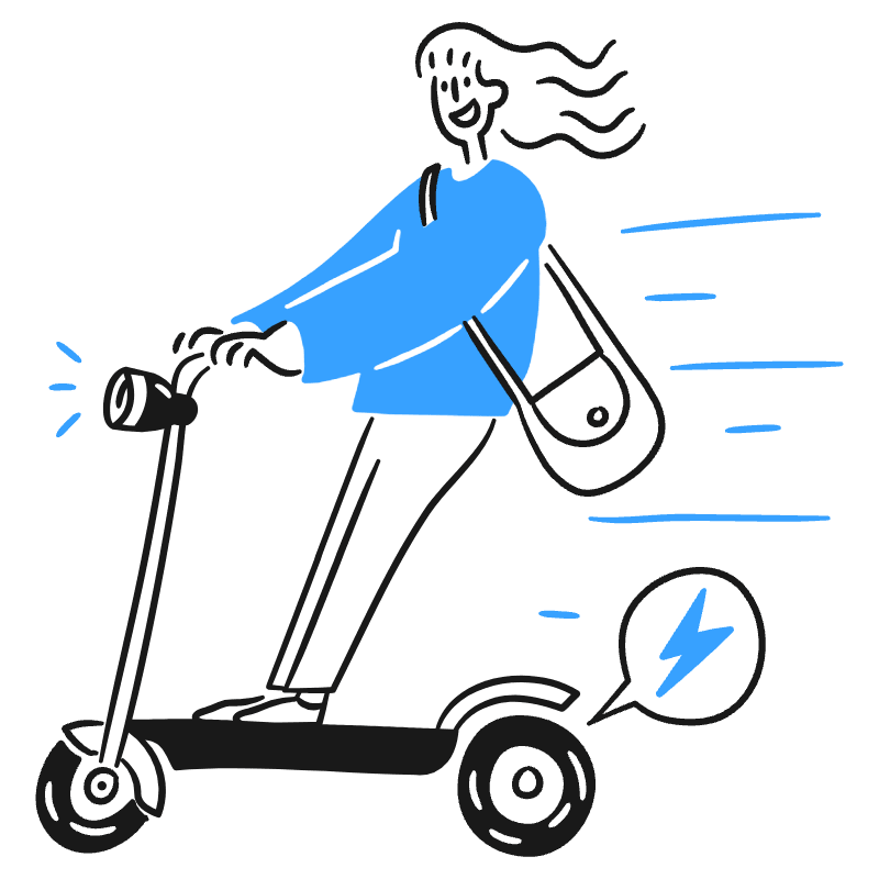 Ride E Scooter 3 Illustration from Brooklyn Set