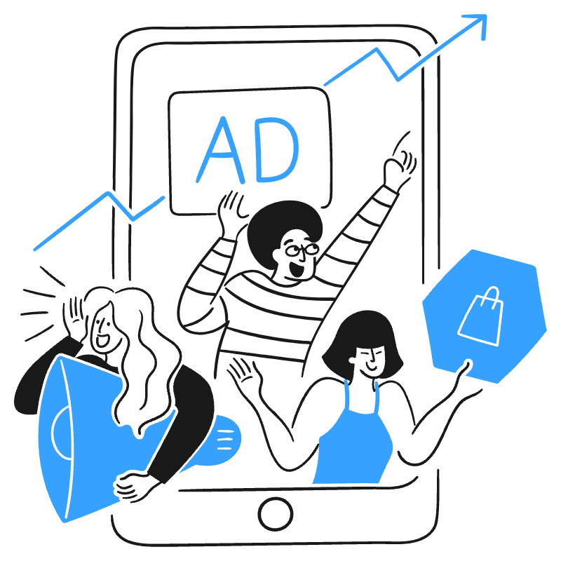 Digital Ads 1 Illustration from Brooklyn Set