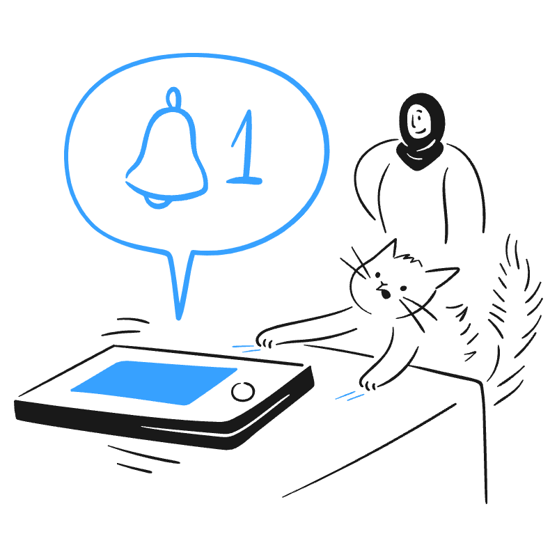 RECEIVE Notification 3 Illustration from Brooklyn Set